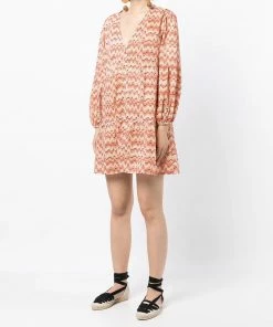 Faithfull The Brand 'Pauletta' Vintage Print Mini Dress