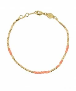ANNI LU New In Peach 'Asym 22' Beaded Bracelet