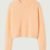 American Vintage Peach 'Pinobery' Knit Sweater New In