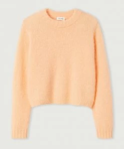 American Vintage Peach 'Pinobery' Knit Sweater New In