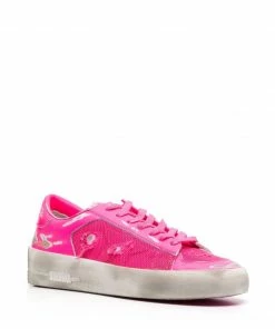 Golden Goose 'Pink Distressed Trainers'
