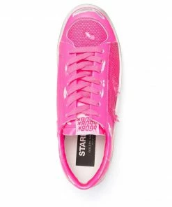 Golden Goose 'Pink Distressed Trainers'