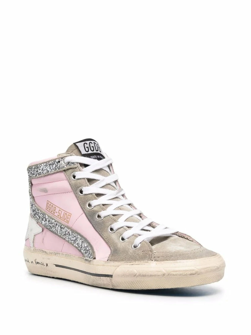 Golden Goose Shoes Pink 'Slide' High Top Trainers 4 Golden Goose Shoes Pink 'Slide' High Top Trainers