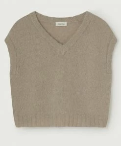 American Vintage Clothing Taupe ‘Pinobery’ Knit Vest
