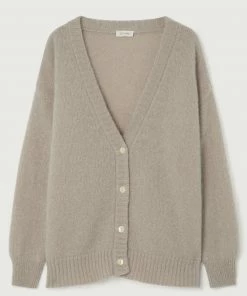 American Vintage Taupe ‘Pinobery’ Mohair Cardigan Clothing
