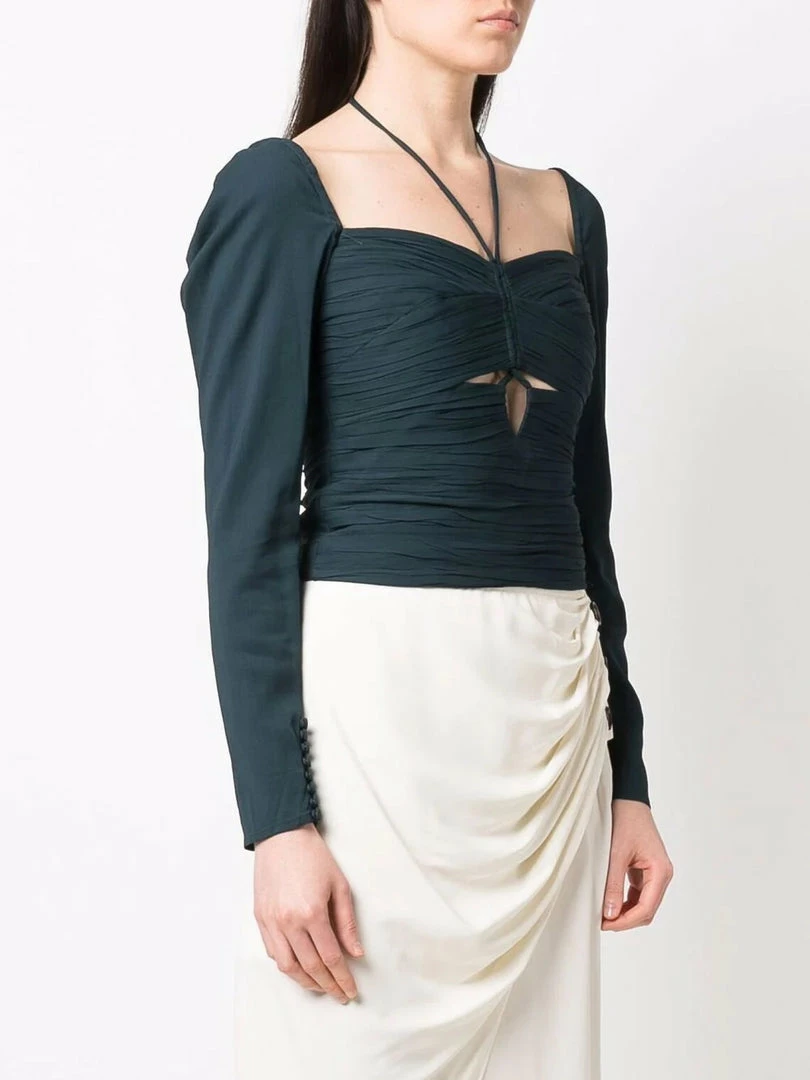 Self Portrait Clothing 'Pleated Tie Neck Top' 5 Self Portrait Clothing 'Pleated Tie Neck Top'