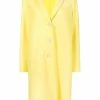 Harris Wharf London Clothing Yellow 'Pressed Wool Light Overcoat' 2 Harris Wharf London Clothing Yellow 'Pressed Wool Light Overcoat'
