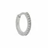 Maria Black Accessories 14kt White Gold 'Rainbow Huggie' Earring