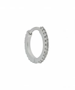 Maria Black Accessories 14kt White Gold 'Rainbow Huggie' Earring