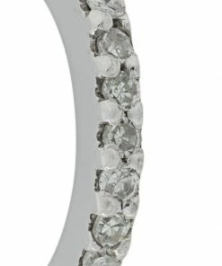 Maria Black Accessories 14kt White Gold 'Rainbow Huggie' Earring