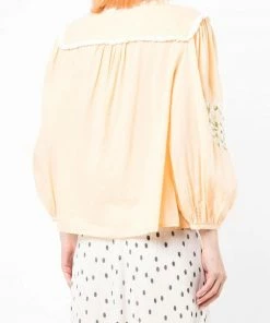 Rixo London 'Ren' Daisy Embroidered Blouse
