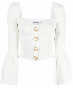 Self Portrait 'Ribbed Knit Cardigan'