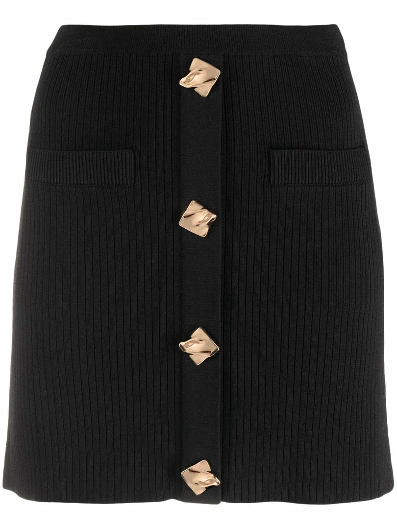 Self Portrait New In 'Ribbed Knit Mini Skirt' 3 Self Portrait New In 'Ribbed Knit Mini Skirt'