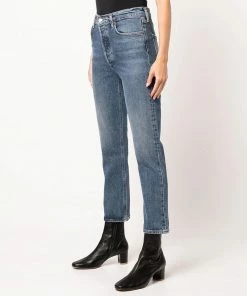 Agolde ‘Riley Crop High Rise Jeans’ Clothing