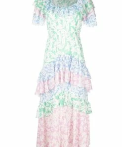 Rixo London 'Benita' Floral Ruffled Midi Dress 17 Rixo London 'Benita' Floral Ruffled Midi Dress