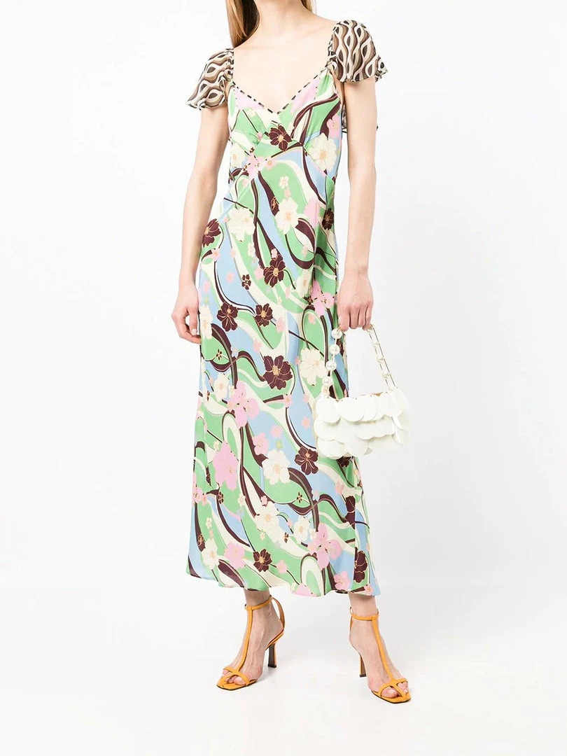 Rixo London 'Effie' Geometric Floral Midi Dress 9 Rixo London 'Effie' Geometric Floral Midi Dress