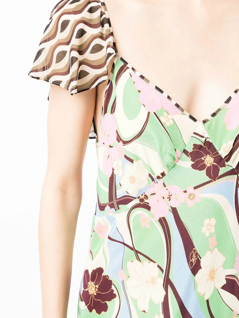 Rixo London 'Effie' Geometric Floral Midi Dress 12 Rixo London 'Effie' Geometric Floral Midi Dress