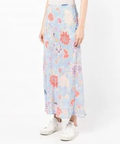 Rixo London 'Kelly' Peony Floral Midi Skirt