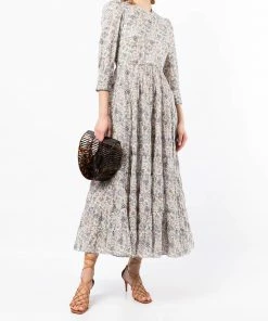 Rixo London 'Kristen' Pastel Floral Midaxi Dress