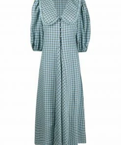 Rixo London'Liudmyla' Gingham Midi Dress