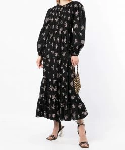 Rixo London 'Lori' Floral Bunch Midi Dress