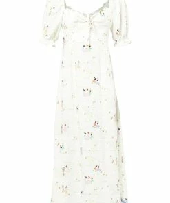 Rixo London 'Montenegro' Illustrated Midi Dress