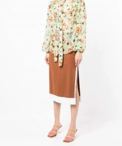 Rixo London 'Moss' Sheer Pussy Bow Floral Blouse 19 Rixo London 'Moss' Sheer Pussy Bow Floral Blouse