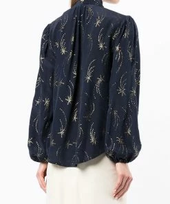 Rixo London ‘Moss’ Glitter Star Blouse 10 Rixo London ‘Moss’ Glitter Star Blouse