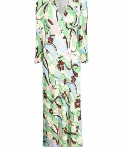 Rixo London 'Selma' Floral Wave Print Midi Dress