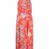 Rixo London 'Valerie' Neck Tie Floral Midi Dress