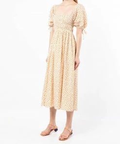 Faithfull The Brand Clothing 'Rory' Floral Motif Midi Dress