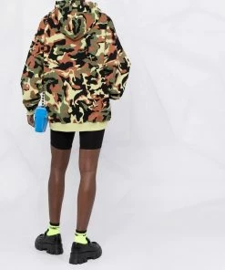 ROTATE Oversized 'Violana' Camo Logo Hoodie