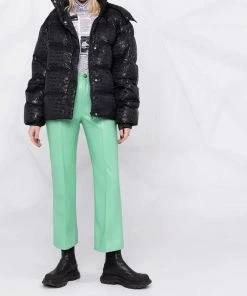 ROTATE 'Tina' Logo Puffer Jacket & Mittens Clothing