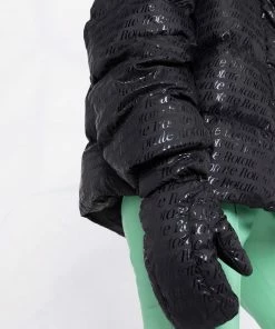 ROTATE 'Tina' Logo Puffer Jacket & Mittens Clothing