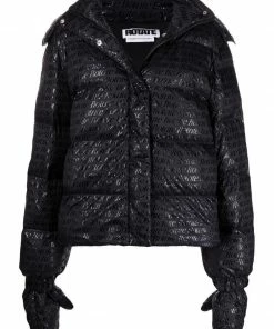 ROTATE 'Tina' Logo Puffer Jacket & Mittens Clothing