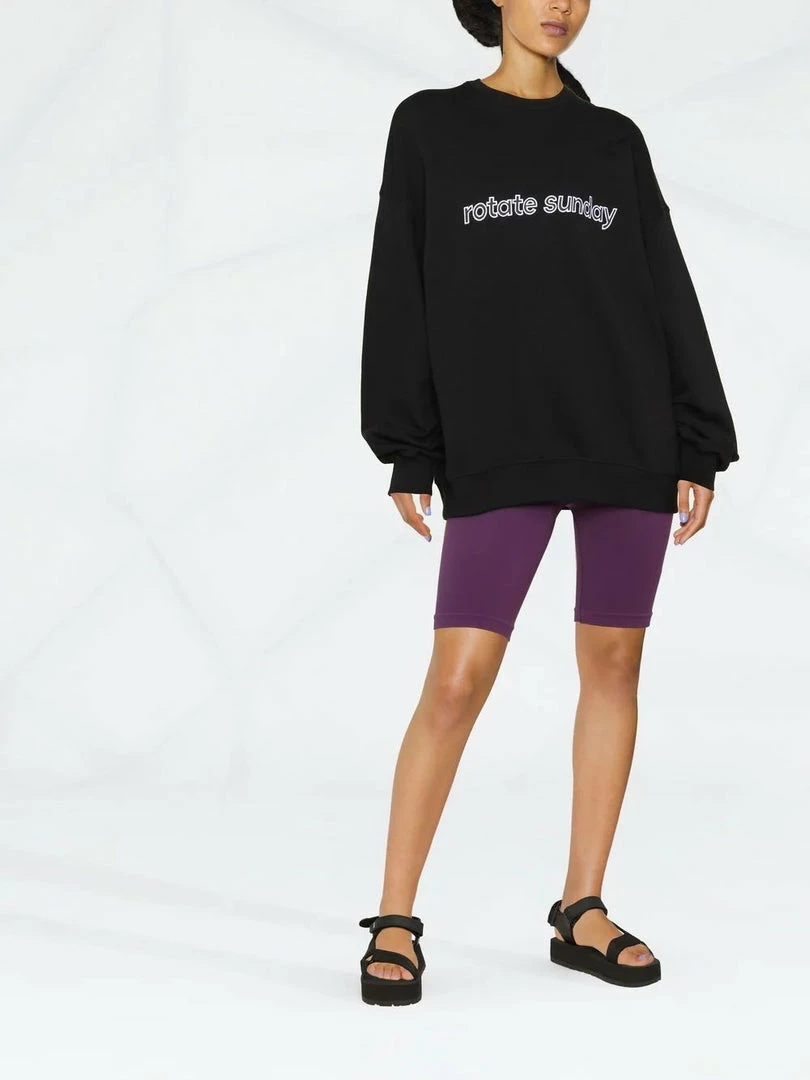 ROTATE Clothing Black 'Iris' Sweatshirt 7 ROTATE Clothing Black 'Iris' Sweatshirt