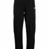 ROTATE 'Mimi' Black Logo Sweatpants Clothing