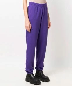 ROTATE 'Mimi' Purple Logo Sweatpants Clothing