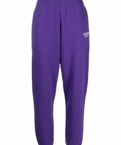 ROTATE 'Mimi' Purple Logo Sweatpants Clothing