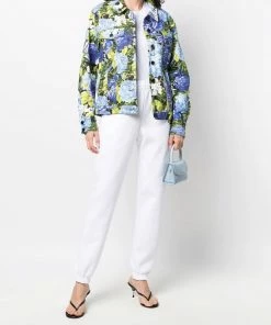 ROTATE Clothing 'Mimi' White Logo Sweatpants