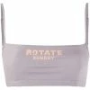 ROTATE Grey ‘Passio’ Logo Crop Top