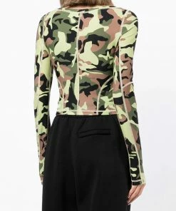 ROTATE 'Tamisha' Camo Top