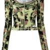 ROTATE 'Tamisha' Camo Top
