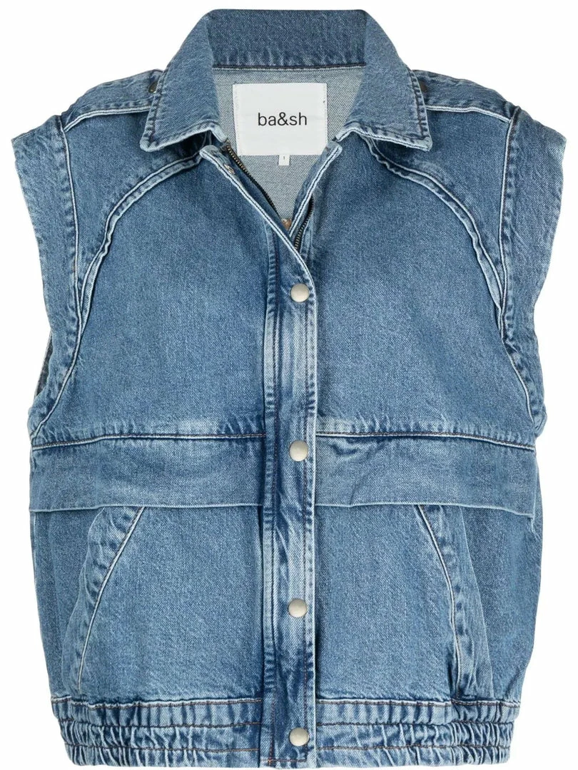Ba&sh Clothing 'Ruben' Denim Sleeveless Jacket 3 Ba&sh Clothing 'Ruben' Denim Sleeveless Jacket