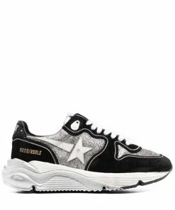 Golden Goose 'Running Sole Black Camo Glitter Trainers' Shoes