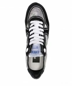 Golden Goose 'Running Sole Black Camo Glitter Trainers' Shoes