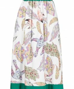 Baum Und Pferdgarten 'Sady' Watercolour Print Midi Skirt