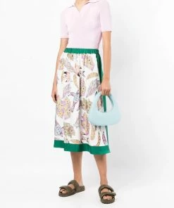 Baum Und Pferdgarten 'Sady' Watercolour Print Midi Skirt