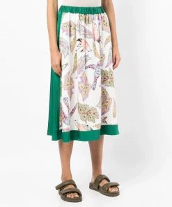 Baum Und Pferdgarten 'Sady' Watercolour Print Midi Skirt