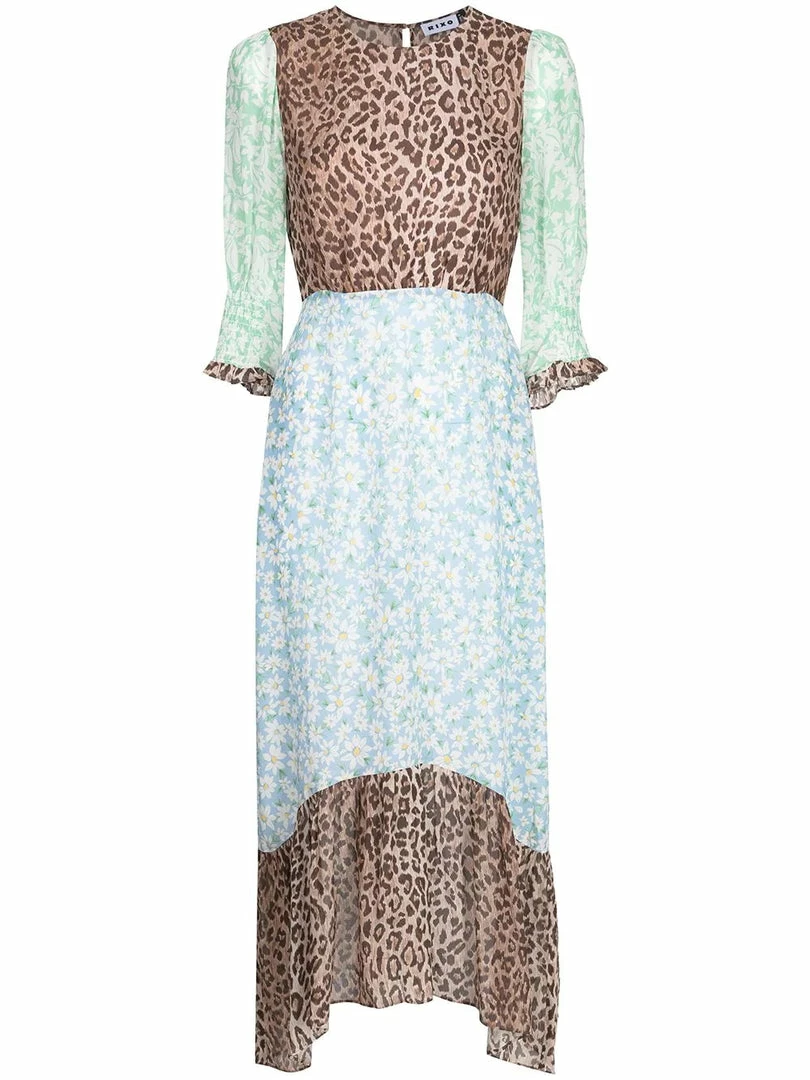 Rixo London 'Saffron' Floral Leopard Midi Dress 3 Rixo London 'Saffron' Floral Leopard Midi Dress